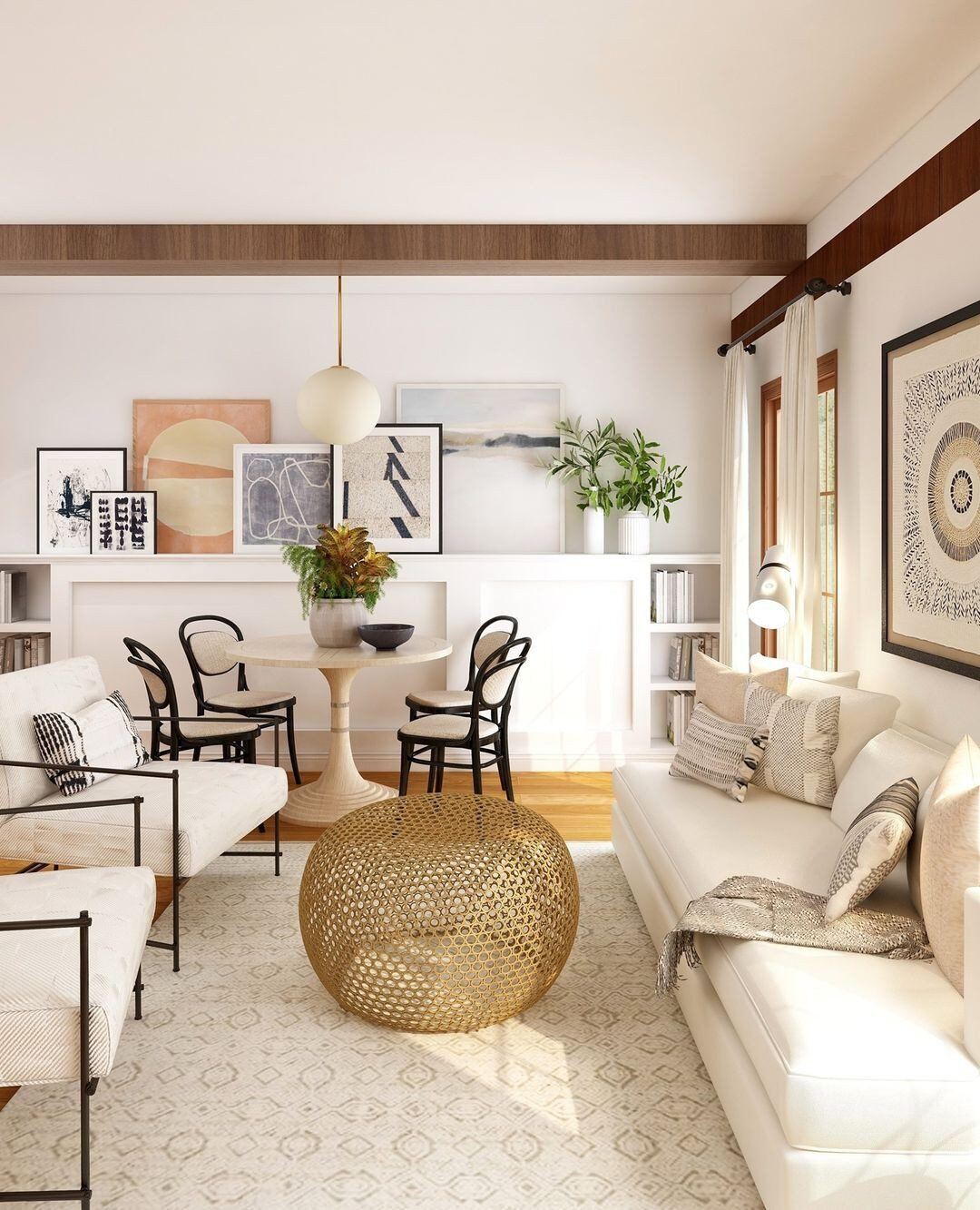 A sunny and modern boho space. 📸: @custom_floors_design #conceptblog