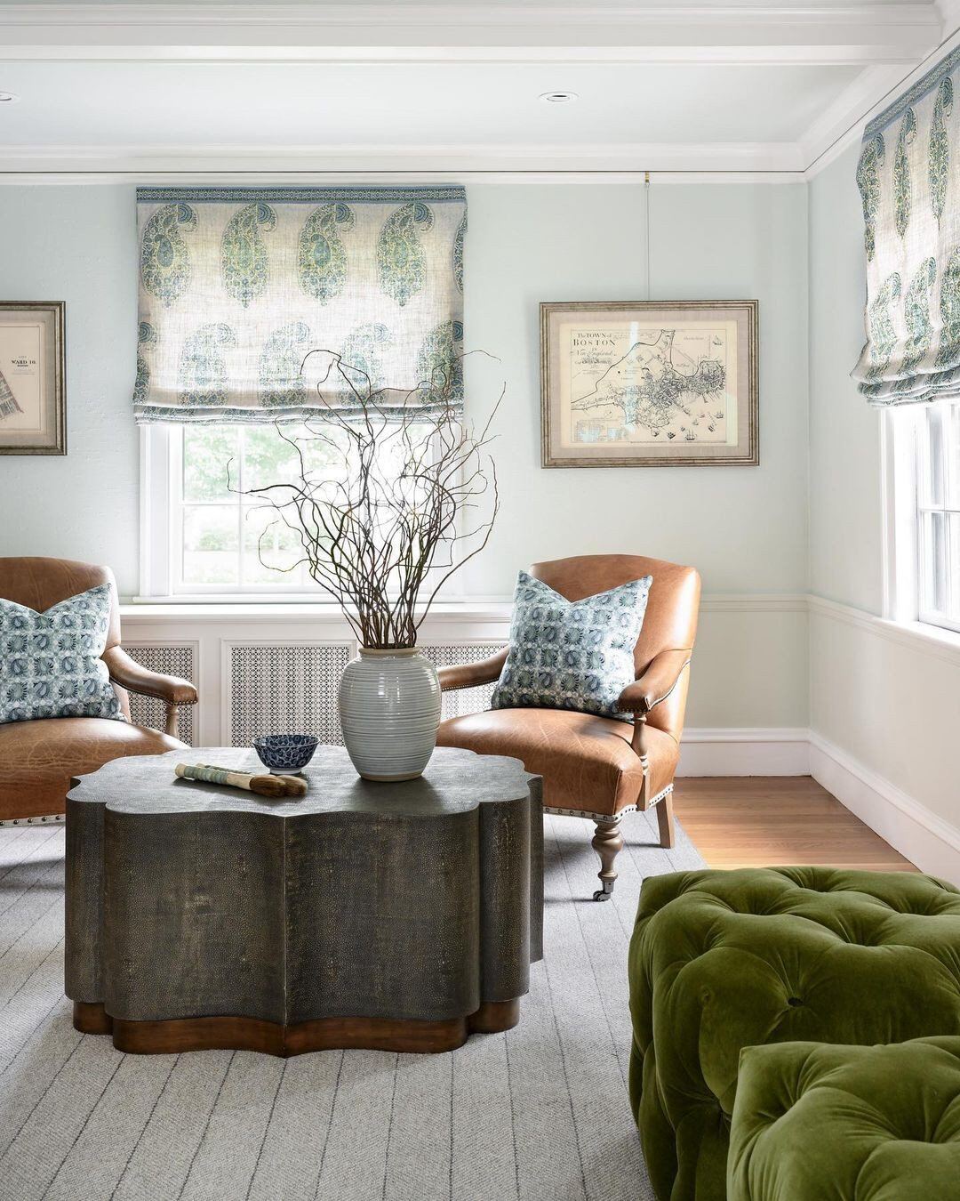 Green and blue color palette. 📸: @jamiekeskindesign #conceptblog